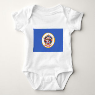 Body Costume de bébé patriotique avec drapeau du Minnes