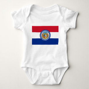 Body Costume de bébé patriotique avec drapeau du Missou