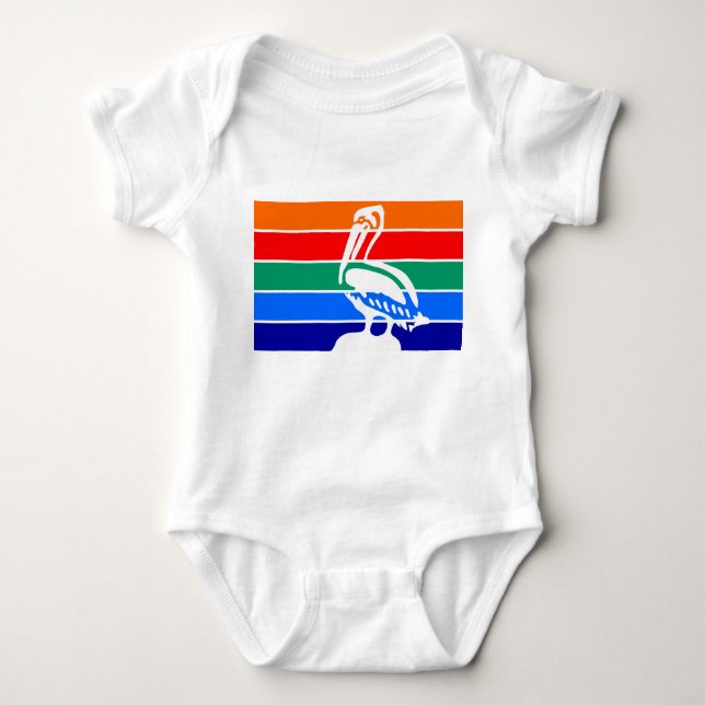 Body Costume de bébé patriotique, drapeau de Saint-Péte (Devant)