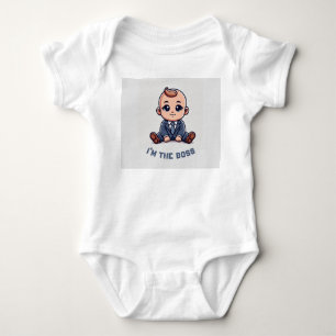 Body Costume de bébé personnalisé - "I'm the Boss" Phot