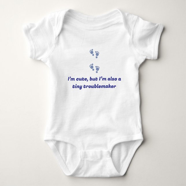 Body Costume personnalisé pour bébé avec des citations  (Devant)