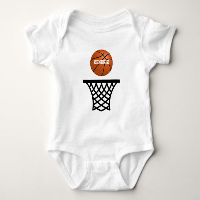 Body Costume personnalisé pour bébé de basket-ball (Devant)
