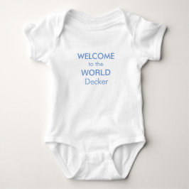 Body Costume personnalisé "Welcome to the World"