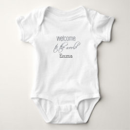 Body Costume personnalisé "Welcome to the World"