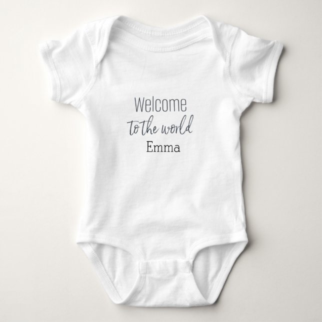 Body Costume personnalisé "Welcome to the World" (Devant)