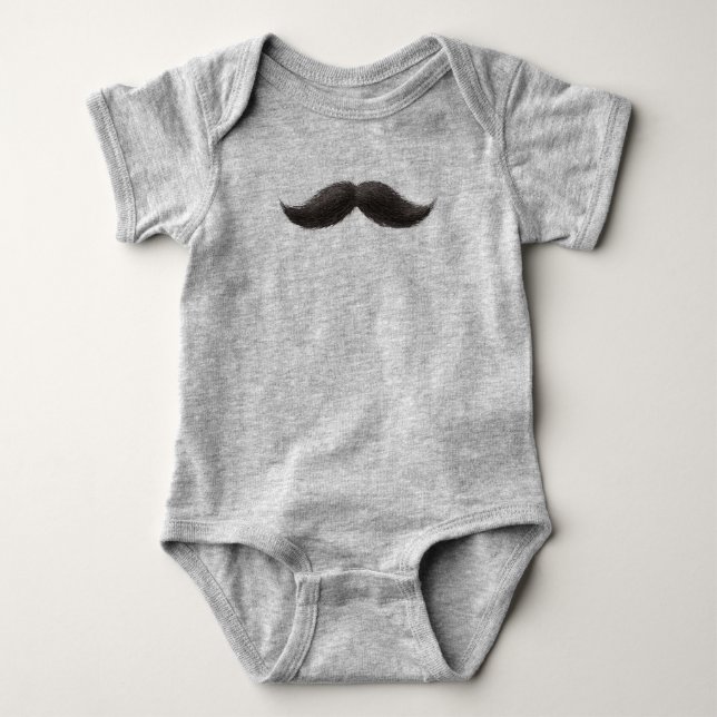 Body Costume pour bébé sophistiqué en moustache (Devant)