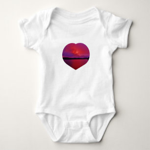 Body Coucher de soleil rose vif Photo Heart Lake Arrowh