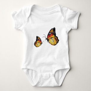 Body Couleur d'aquarelle des papillonsCostume de bébé J