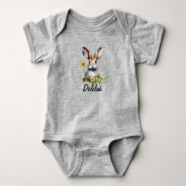 Body Couleur d'eau Bunny Dandelion Baby Jersey Bodysuit