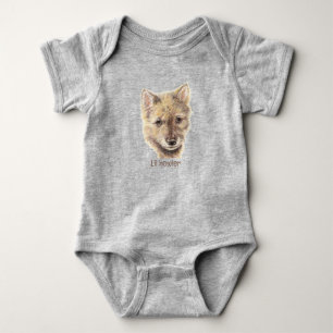Body Couleur d'eau mignonne Wolf Cub Pup Woodland Lil H
