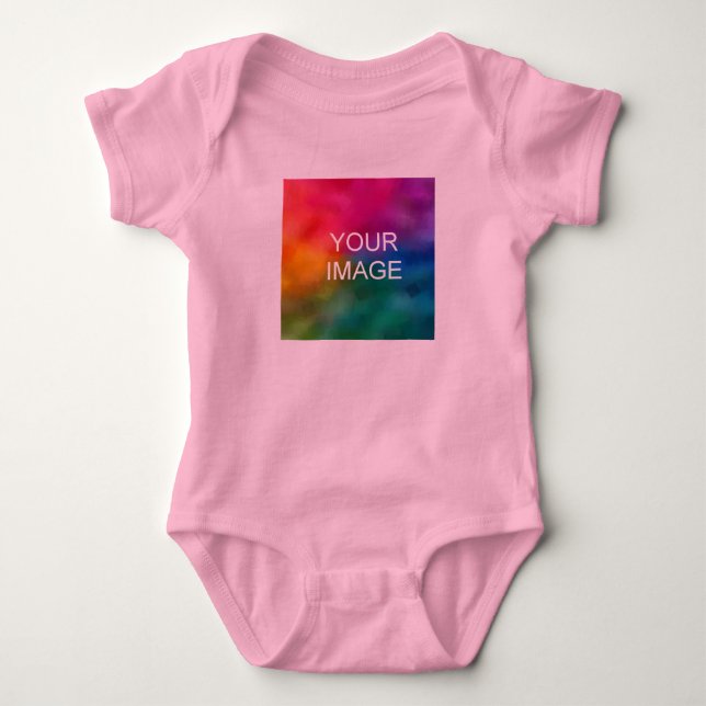 Body Couleur rose personnalisée Modèle Ajouter une phot (Devant)
