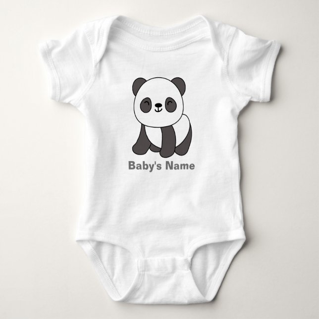 Body Coupe de bébé personnalisée Panda Cute (Devant)