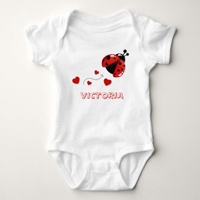 Body Coupe rouge et noire Ladybug/Ladybird (Devant)