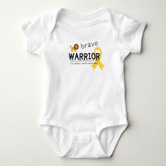Body courageux guerrier cancer lion bodysuit (Devant)