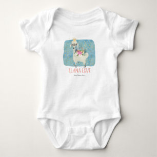 Body Couronne d'amour de lama aquarelle mignonne kawaii