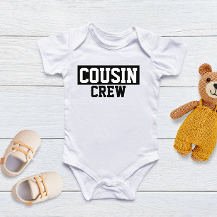 Body Cousin Crew T-shirt bébé noir et blanc pour enfant