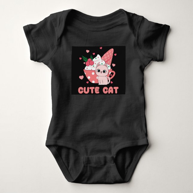 Body Coussin pour bébé chat mignonne (Devant)