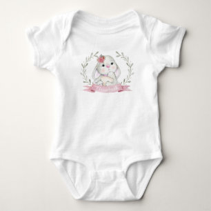 Body Coussin pour bébé lapin en aquarelle Cute personna