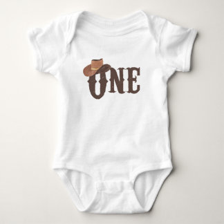 Body Cowboy Casquette Thème ONE 1er anniversaire Baby B