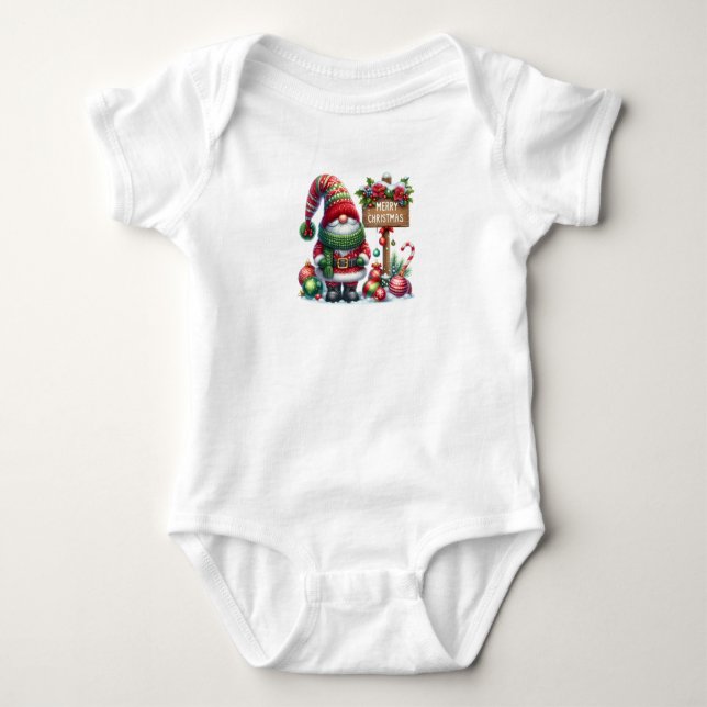 Body Cozy Christmas Gnome Art – Festive Holiday (Devant)