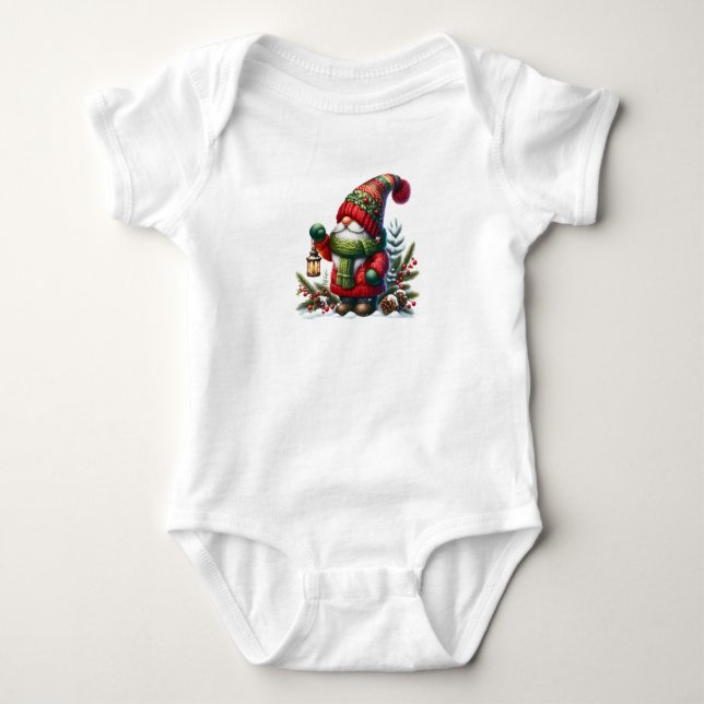 Body Cozy Christmas Gnome Art – Festive Holiday (Devant)