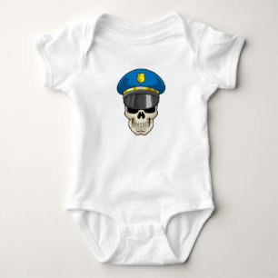 Body Crâne en tant qu'officier de police avec casquette