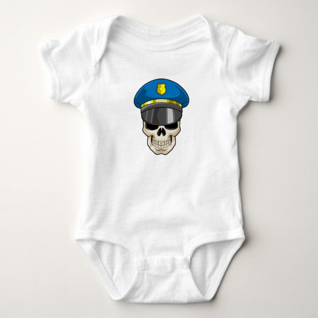 Body Crâne en tant qu'officier de police avec casquette (Devant)