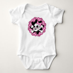 Body Crâne mignon et coeurs