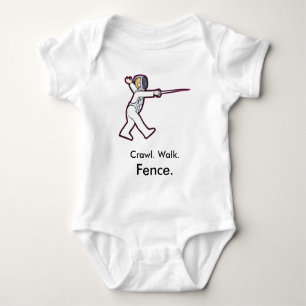 Body Crawl Walk clôture clôtures Baby Bodysuit