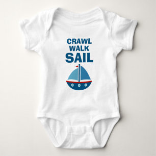 Body Crawl Walk Voile bébé bodysuit pour petit marin