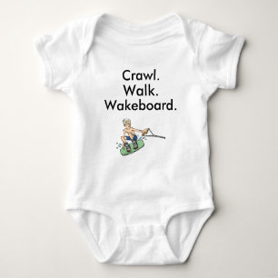 Body Crawl Walk Wakeboard Wakeboard Baby Bodysuit