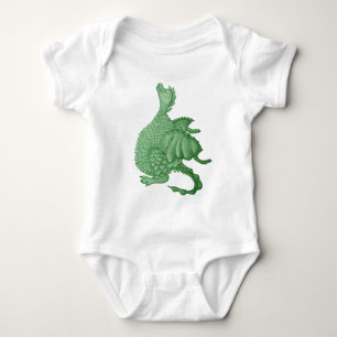 Body créature imaginaire mythique dragon vert mignon