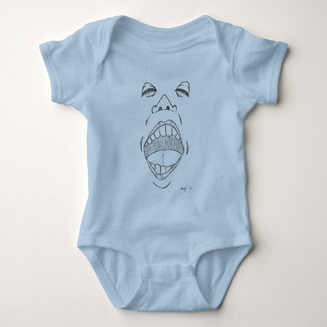 Body Creeper bébé "crier" (Devant)