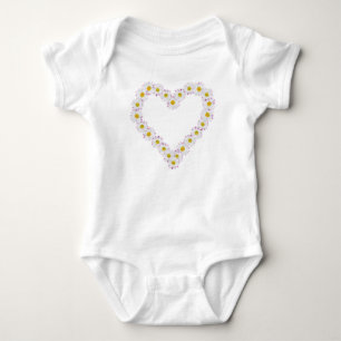 Body Creeper bébé personnalisé : Chaîne de marguerite e