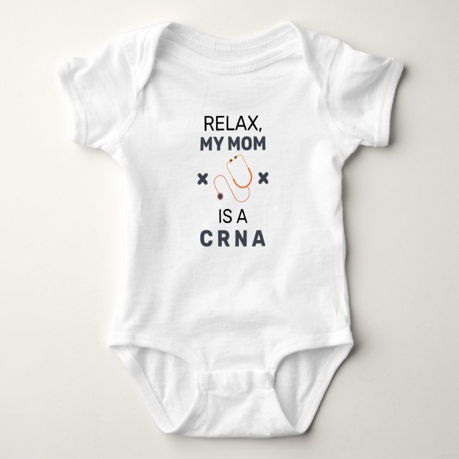 Body CRNA Mom Nurse Anesthetist Baby Bodysuit (Devant)