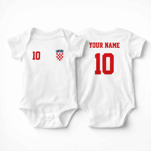 Body Croatie Football/Nom et Numéro Personnalisés
