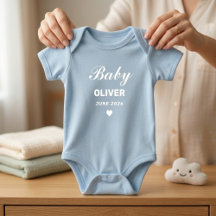 Custom Name Baby Bodysuit, Personalized Pregnancy 