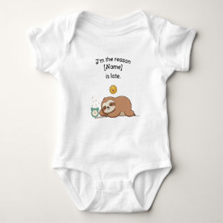 Body Custom Name Funny Sloth - I’m the Reason We’re Lat