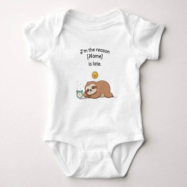 Body Custom Name Funny Sloth - I’m the Reason We’re Lat (Devant)