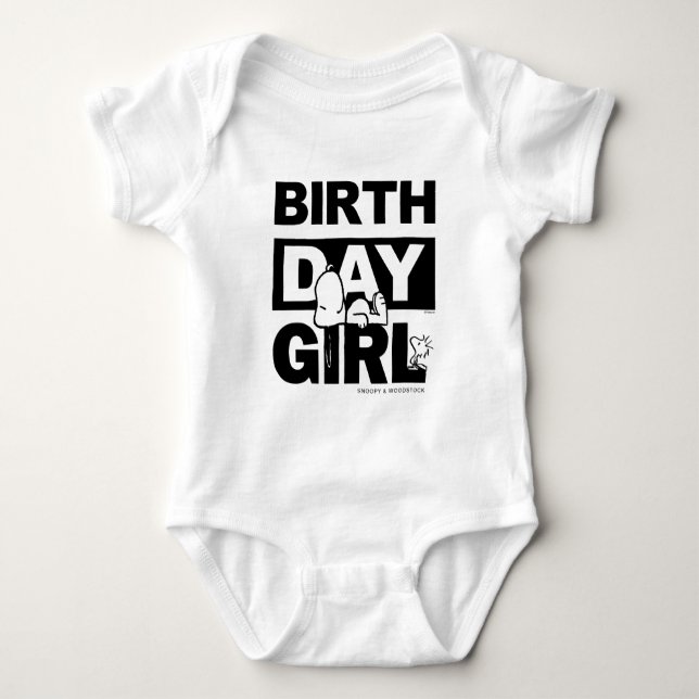 Body Custom Peanuts | Snoopy Fille Anniversaire (Devant)