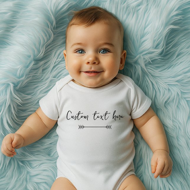 Body Custom text Baby Bodysuit (Créateur téléchargé)