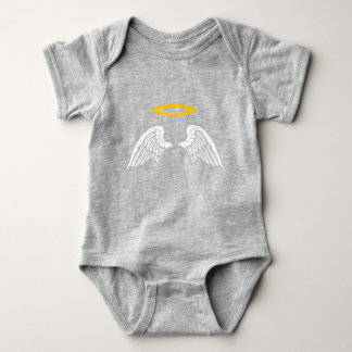 Body Cute Angel Wings and halo baby bodysuit