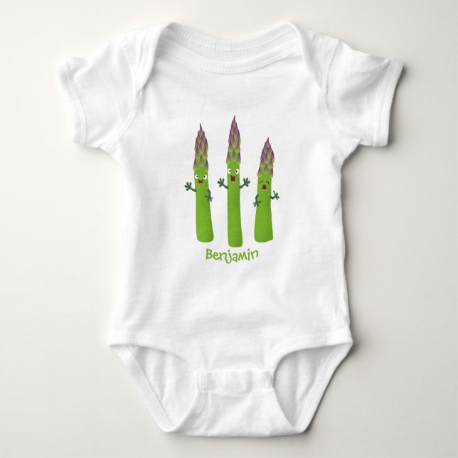 Body Cute asperges chantant un trio végétal dessin anim (Devant)