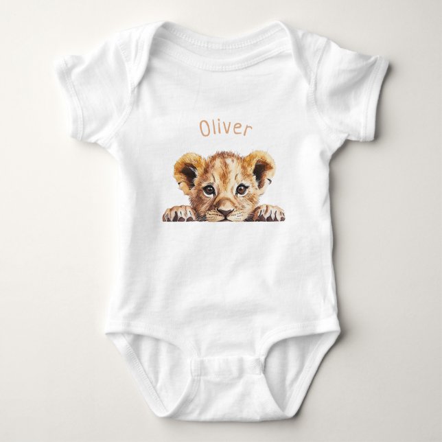 Body Cute Baby Lion Personnalisé (Devant)