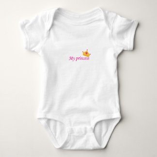 Body Cute baby undershirt with phrase (My Princess) on 
