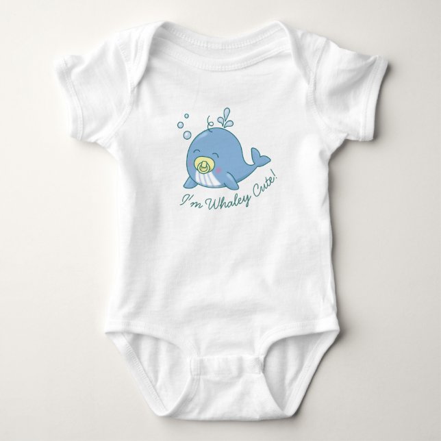 Body Cute baleine Baby shower Kawaii Whaley Cute (Devant)