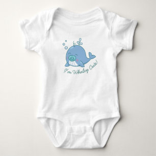 Body Cute baleine Baby shower Whaley mignonne garçon bl
