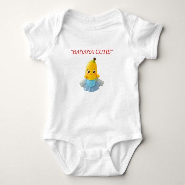 Body Cute Banana Baby – Adorable Cartoon Banana in Blue (Devant)