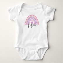 Cute Boho Rainbow Mini Script Correspondant Baby B