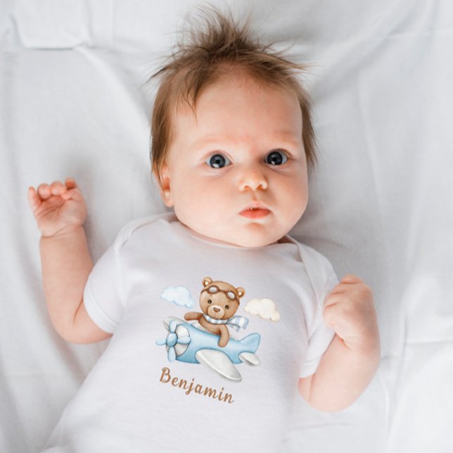 Body Cute Boy Teddy Bear Petit Pilote Personnalisé (Créateur téléchargé)